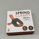 4 Pack Spring Clamps Heavy Duty, 6 Inch Wodworking Clamps for Crafts and Pool Cover Clips with 3 Inch Jaw Opening for Cover Holding and Wood Gluing