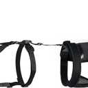 Female Dog Heat Pants with Harness Design - Anti-Slip, Anti-Mating, Reusable & Washable Underwear for All-Day Protection (Black, S)