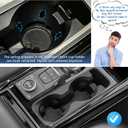 Cup Holder Inserts for Ford Explorer 2020-2024 Accessories, Non-Slip Silicone Center Console Protector Organizer to Prevent Spills & Scratches for Explorer Interior Accessories