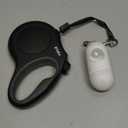 Fida Retractable Dog Leash with Dispenser and Poop Bags, 16 ft Pet Walking Leash for Medium Dog or Cat up to 44 lbs, Anti-Slip Handle, Tangle-Free, Reflective Nylon Tape (M, Black)