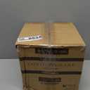 PLASTICPRO 128 Pack Elegant Disposable Plastic Plates Combo Set Bulk Pack Includes 64 Dinner Plates and 64 Salad Plates Heavy Duty Fancy Party Plates White with Black Contemporary Design