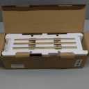 UME 3 Pack Cordless Table Lamp, Battery Operated Lamp - Portable Waterproof Rechargeable Table Lamp w/ 3 Color Temps & Stepless Dimming for Dinner, Desk, Cafe, Outdoor (Brushed Gold)