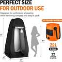 Portable Camping Shower Kit with Privacy Tent Heated Water Outdoor Shower, Large
