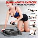 Ab Machine Ab Workout Equipment Sit Up Machine & Exercise Equipment Ab Crunch Machine for Stomach Workout Ab Core Trainer Abdominal Machine for Home Gym with Resistance Bands