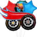 6 pcs Hot Car Themed balloons/Hot Race Car Birthday Party Supplies Baby Shower Party Decorations