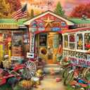 Springbok Rural Antique Shop 1000 Piece Jigsaw Puzzle for Adults - Fall at The Antique Store - Unique Cut Pieces - Made in USA