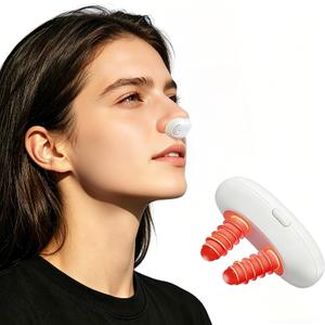 Red Light Therapy for Nose,LED Nasal Device for Dry Nose &Sinus Comfort, USB Rechargeable Light Therapy for Nasal Support, Portable Design for Office, Home and Travel Use,Matte White