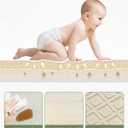BG-BABYGO Baby Play Mat Foldable Baby Mat for Floor Play 0.6" Thick Soft Foam X-Large Playmat for Babies Reversible Waterproof Padded Boys Girls Play Mat Portable Baby Crawling Mat for Indoor Outdoor