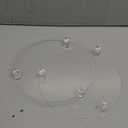 Acrylic Risers for Dcor, 10 Inch Round Clear Pedestal Stand for Indoor Plant Holder, Decorative Modern Acrylic Tray for Bathroom, Counter and Home, 10-inch Clear