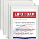 KUSMOO 5 Pack Lipo Foam Pads for Post Surgery Ab Board Liposuction Surgery Flattening Abdominal Compression Garments Lipo Foam Sheets 8" x 11"