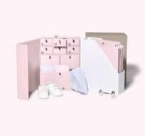 Baby Keepsake Box - Baby Memory Box - Baby Boy Girl Keepsake Box Tins Memory Box Pregnancy Baby Bubbs Storage Box Baby First Year Box Library Baby All-in-One Organizer