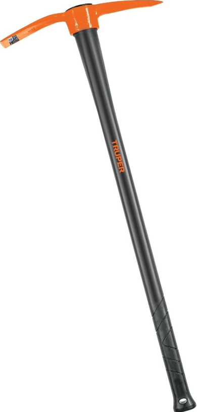 TRUPER5 5 lb Pick-Mattock - Pickaxe 5 Lb Steelhead with 36-Inch Fiberglass Handle - Pick Axes for Digging