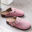 Clogs For Women, Womens Clogs And Mules House Slipers With Arch Support And Adjustable Buckle, Size: 9
