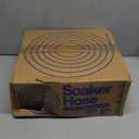 MHMHM 1/2" Soaker Hose for Garden Drip Hose Irrigation System with Solid Brass Fitting for Lawns Flower Beds & Vegetable Gardens (100FT)