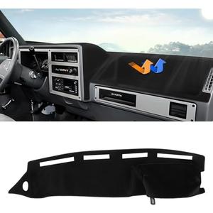 Autorder Dashboard Cover Mat for 1987-1994 1995 1996 Dodge Dakota Accessories Dash Cover Upgrade Velvet Dash Mat Sunshade Glare UV Rays Protector