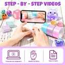 Nano Tape Bubble Kit for Kids, Squishy Maker Making Kit, Birthday Gifts for 4 5 6 7 8 9 Year Old Girls Girl, Kids Toys for Girls 4-6 6-8 8-10 10-12, Arts and Crafts for Kids Ages 4-8