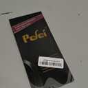 Pefei Tweezers Set - Professional Stainless Steel Tweezers for Eyebrows - Great Precision for Facial Hair, Splinter and Ingrown Hair Removal (Black)