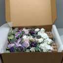 Ling's moment 17.5" Tall Standing Artificial Flowers Arrangements 4 pcs Wedding Aisle Runner Chair Decorations French Lavender Plum Centerpieces Ceremony Reception Rose Floral Party Outdoor