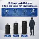 Hazli Matrix AirCell Memory Foam Camping Mattress Pad - CertiPUR-US Roll Up Mattress for Adults - Portable Foam Sleeping Mats for Camping - Camp Cot Sleeping Pad - Floor Sleep Mat Bed Roll for Car RV
