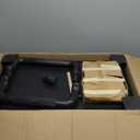 Plastic Utility Cart with Wheels, 3 Tier Rolling Cart with Lockable Wheels, Heavy Duty 510lbs Capacity Food Service Cart for Office, Restaurant, Kitchen, Home, Warehouse