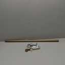 Ivilon Drapery Window Curtain Rod - End Cap Style Design 1 Inch Pole. 28 to 48 Inch Color Warm Gold
