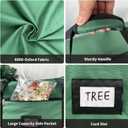 2 x Christmas Tree Storage Bag Extra Large Waterproof Heavy Duty Storage Containers, Fits Up to Tall 7.5 ft Xmas Artificial Tree, 600D Oxford Xmas Holiday Tree Bag with Reinforced Handles Dual Zipper