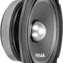 PRV AUDIO 6.5 Inch Shallow Midrange Bullet Speaker 6MR250B-4 Slim, 250 Watts 4 Ohm Car Audio Slim Speaker, Compact for Doors (Single)