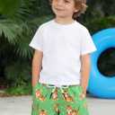 Boys Swim Trunks Quick Dry with Stretch Compression Liner, Beach Shorts for Toddler, Size 2T to 6 7 8 10 12 14 16