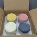 16 OZ 4Pack, Overnight Oats Jars with Lids, Glass Meal Prep Containers, Airtight Mason Jars for Breakfast, Yogurt Parfait, Salad & Smoothies, Leakproof and Reusable Food Storage Jars(4-2)