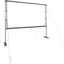 120 Inch Projection Screen with Stands, 16:9 HD Portable Projector Screen for Outdoor Indoor Movie Theater, Matte White Polyester Fabric