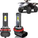 Halogen Replacement Headlight Bulbs Compatible for 2014 2015 2016 2017 2018 2019 2020 Honda TRX420 TRX500 34901 HR3 A21 Lights Kit, 12V 35 35W Headlights High Low Beam, 2-Pack