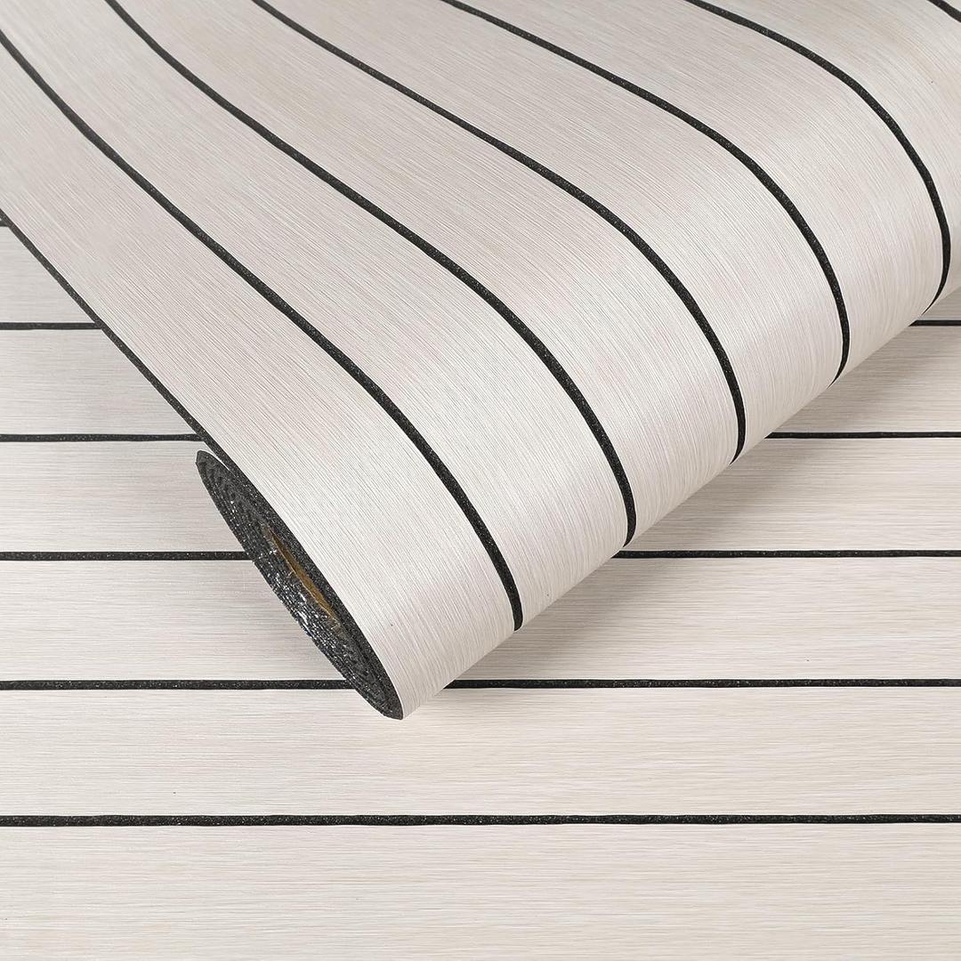 VEELIKE Wide White Oak Wood Slat Wall Panels Peel and Stick 3D Wood Panel for Interior Wall Decor Ceiling TV Backdrop 30''x118'' Self Adhesive Foam Acoustic Slat Roll for Bedroom Living Room Office RV