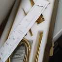 KZH Floor Mount Bathtub Faucet Brushed Gold Freestanding Tub Fille Bathroom Faucet Single Handle with Handheld Shower Mixer Taps Swivel Spout (Gold)