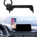 MaserWeller Car Phone Holder for Mazda CX5 CX-5 2017-2020 Accessories 7-inch Screen Fixed Clip, Phone Mount Compatible with MagSafe, 360° Rotation Cell Phone Holder
