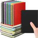 Qilery 18 Pack Small Notebooks A6 Spiral Notepads Little Writing Journals Bulk 4 x 6 Inch Ruled Notebook 100 Sheets Mini Memo Pads for Travel Office School Supplies (Bright Color)