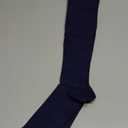 Sooverki Compression Socks for Women and Men Circulation  is Best Support for Running Athletic Hiking Workout Flight Runner Gifts Navy Blue Plain Knee High Stocking X-XL