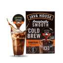 JAVA HOUSE Dark Roast Sumatran Cold Brew Capsules, 1.35 Fluid Ounces (12 Count) Peel and Pour, TSA Approved, Travel Friendly Cold Brew, Hot or Iced, Instant Coffee Concentrate (EXP 06/18/27)