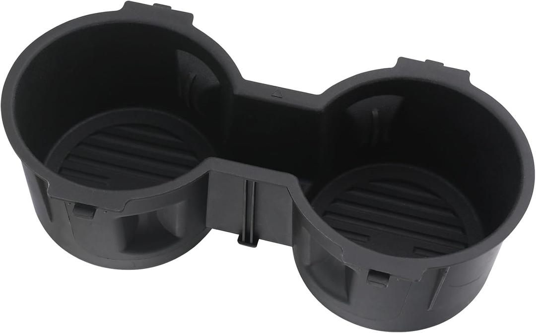 TQPONLY Front Seat Dual Cup Holder Rubber Insert Fitment 2016-2022 Ford F150 F250 F350 F450 F550 Super Duty Truck Accessories