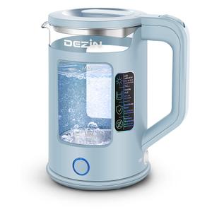 Dezin Electric Kettle with Keep Warm Function, BPA Free Window-Glass Double Wall Design Electric Tea Kettle, Bicolor LED, 1.5L Hot Water Kettle with Auto Shut-Off and Boil Dry Protection Tech