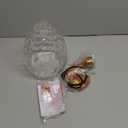 Gold Pendant Lighting with Clear Hammered Glass Shade, 1-Light Art Deco Hanging Lamp for Kitchen Island, Dining Room, Bedroom (Clear Glass Shade)