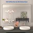 WEER Bathroom Vanity Mirror Brushed Nickel 48X30 Inch