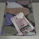 Shower Mat Non Slip, 15.736 Inch, Shower Mats for Showers Anti Slip, Non Slip Bath Mat for Shower and Bathroom, Wet Area, Quick Drying, No Suction Cups, Colored Pebbles