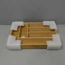 Juvale Bamboo Silverware Drawer Organizer with 6 Slots, Wooden Cutlery Tray Holder for Kitchen, Flatware, Utensils, 14.5 x 10.25 x 1.75 In - Silverware Organizer