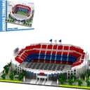Barcelona Style Soccer Stadium Building Blocks Sets Toys Football Architecture Model Kits Gifts for Adults Kids Boys 3500+Pieces (Bszqc001)