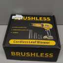 Cordless Leaf Blower for DeWALT 20V Battery,580000RPM Brushless Turbo Jet Blower with 3 Nozzles, Lightweight Handheld Blower for Patio, Lawn, Yard, Leaves, Dust, Garage & Snow Cleaning (No Battery) (Yellow)