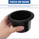 Angoily Sofa Cup Holder Insert for Recliner Chairs Spill-Resistant Plastic Replacement Cup Holder for Business Car Rv Truck and Home Use Easy Installation Black