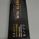 1 Inch Mini Travel Curling Iron, 100-240V Travel Dual Voltage Curling Iron for Short Hair with 5 Heat Settings, Small Curling Wand with Temperature Memories and Lock, Rose Gold