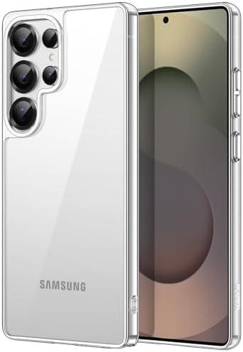 JETech Case for Samsung Galaxy S25 Ultra 5G, Non-Yellowing Shockproof Bumper Protective Phone Cover, Anti-Scratch Hard PC Back (Clear)