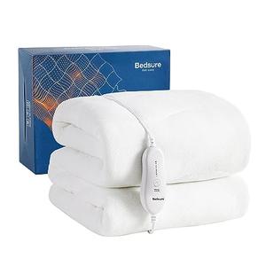 Bedsure Heated Mattress Pad Full Size - Electric Mattress Pad with Single Controller and 4 Heat Settings, Coral Fleece Bed Warmer with 10 Hour Timer & Auto Shut Off (Full, 50"x60")