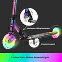 Aero Scooter for Kids 5-12 | Dynamic Lights, Hand Brake & Shock Absorption | Boys Girls 2 Wheels Kick Scooter | Foldable & Height Adjustable